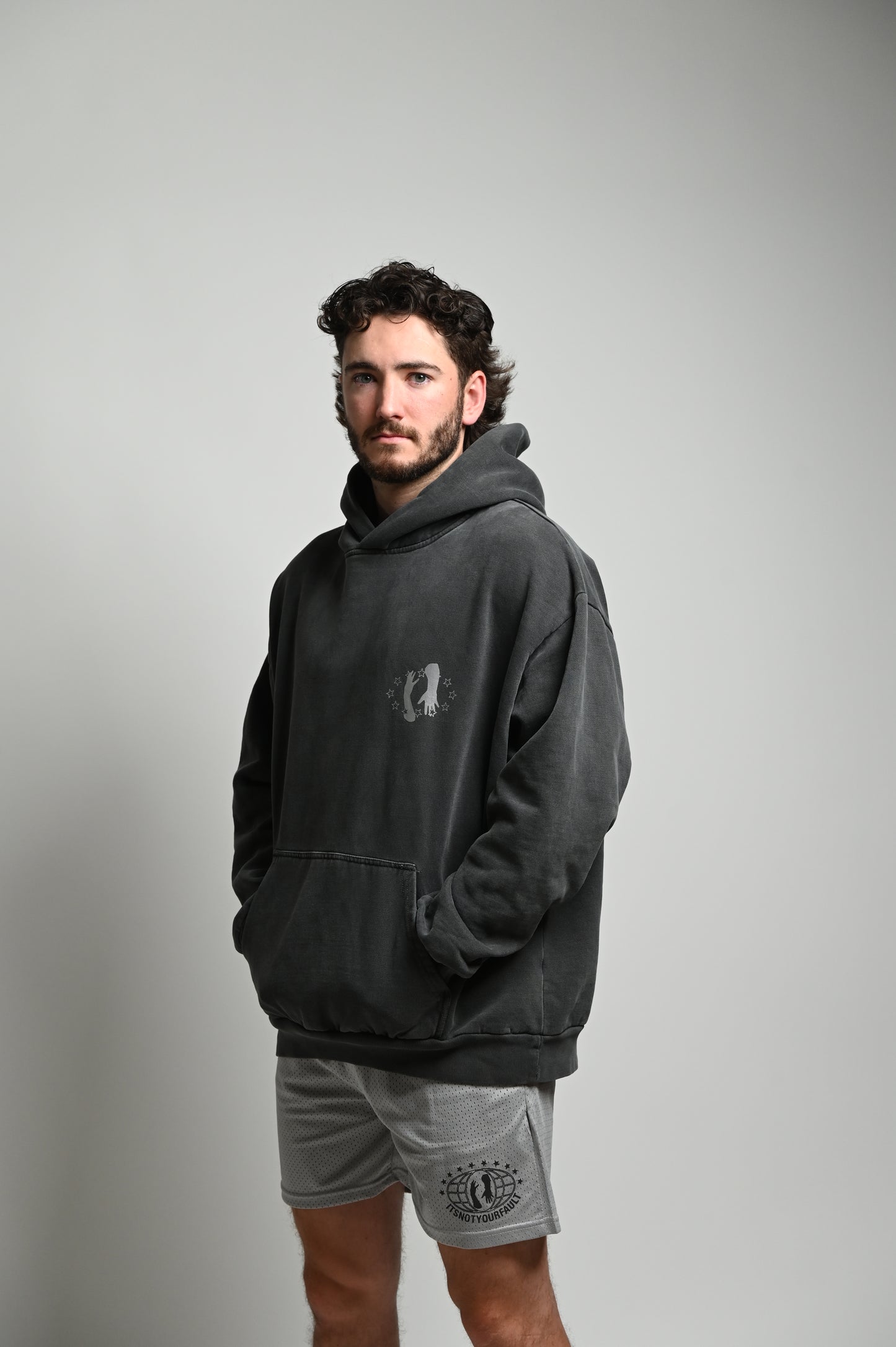 Worldwide Hoodie Vintage Grey image 2