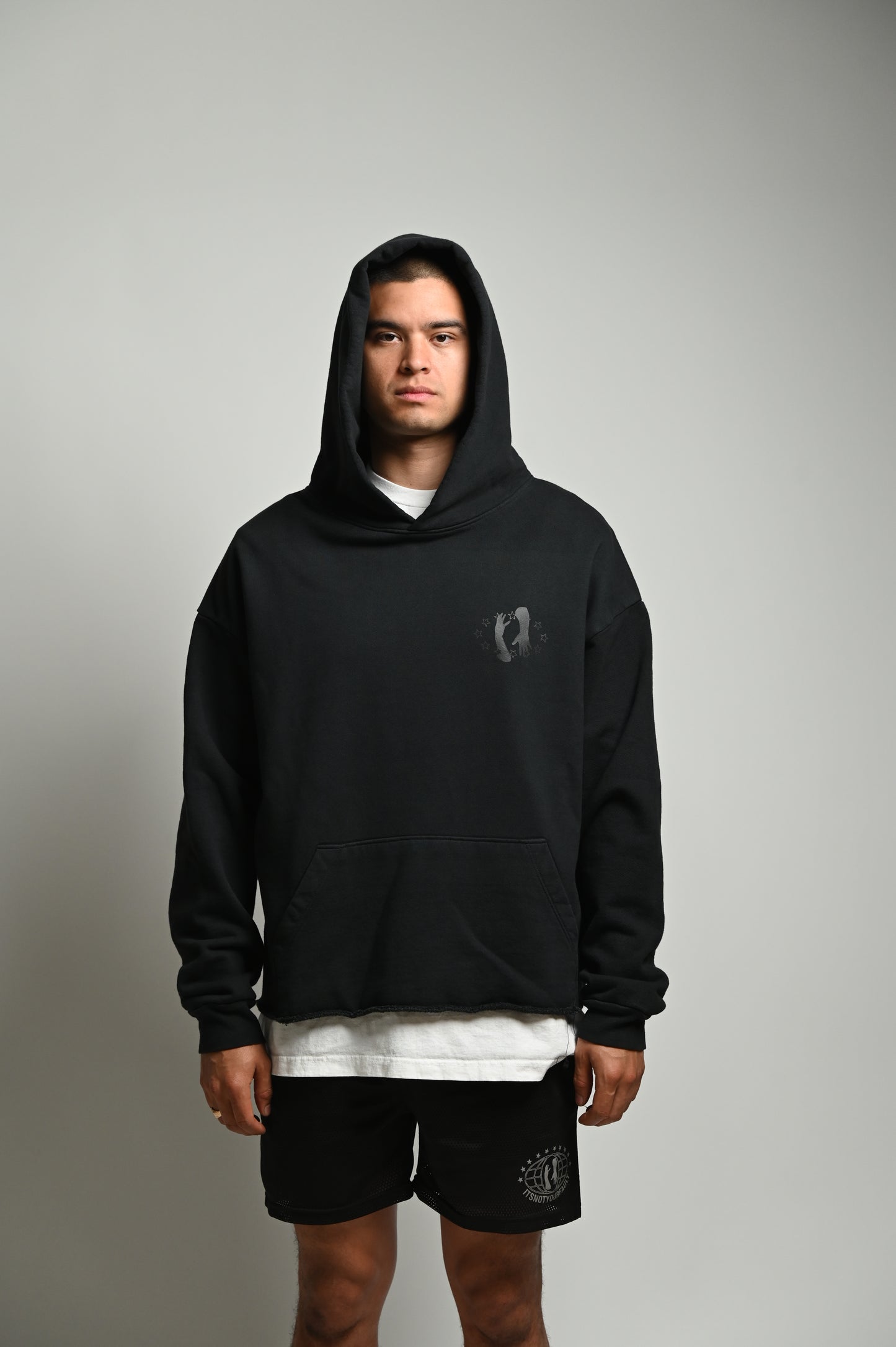 Worldwide Lowkey Cropped Hoodie image 2