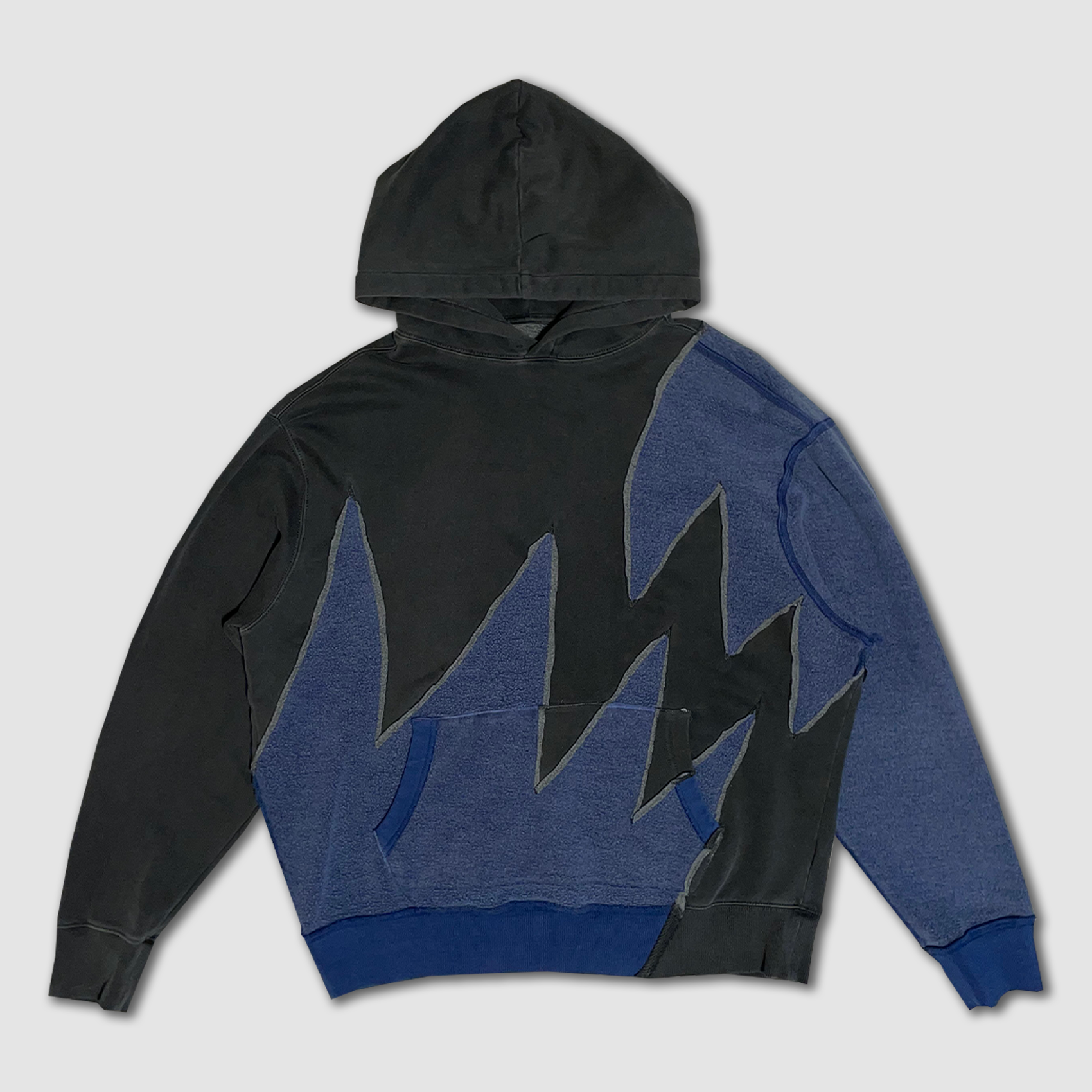Zigzag Cut and Sew Hoodie image 0
