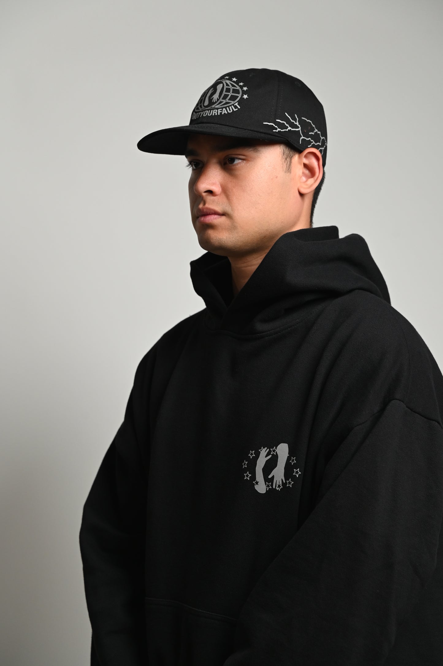 Worldwide White Lightning Strap Back image 1