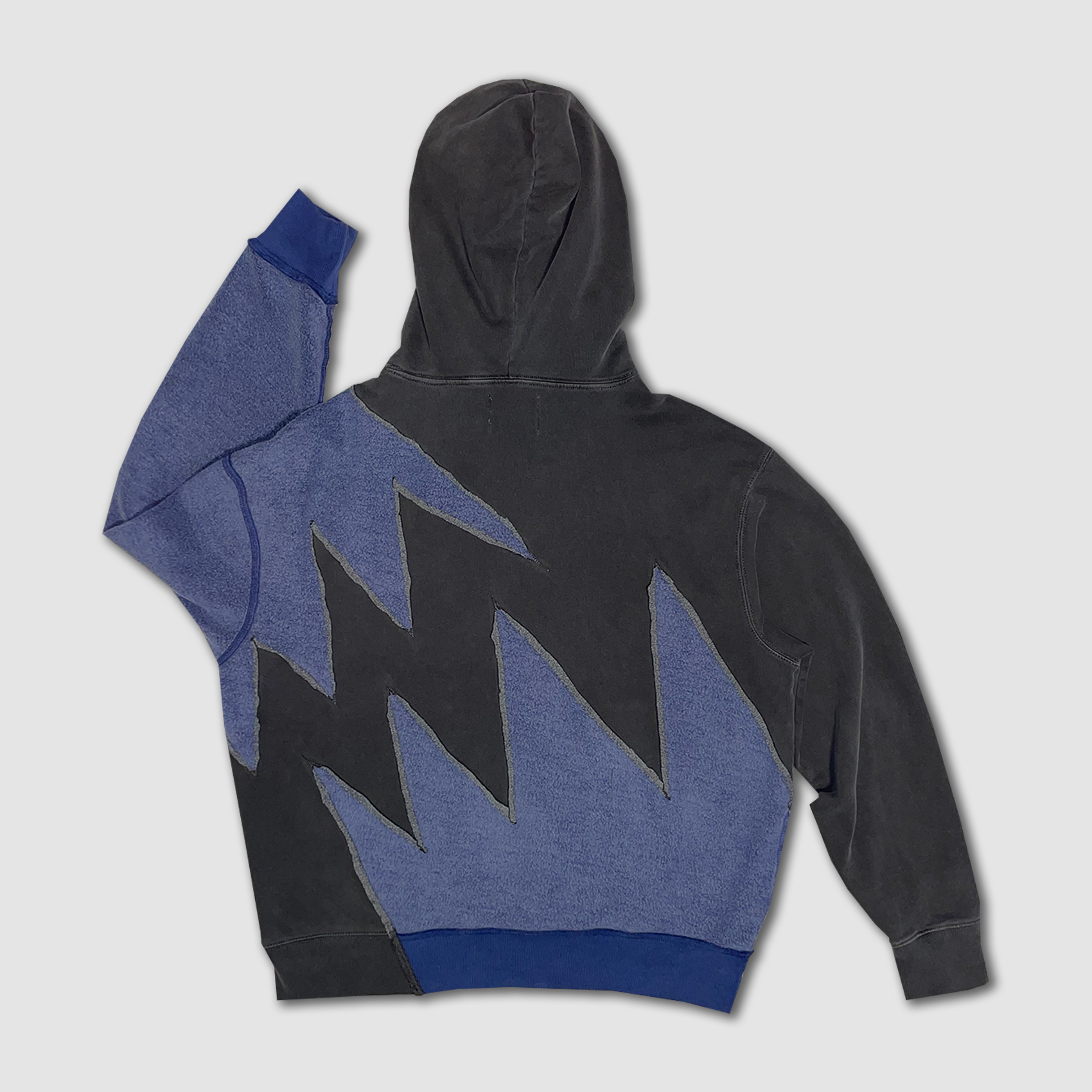 Zigzag Cut and Sew Hoodie image 1