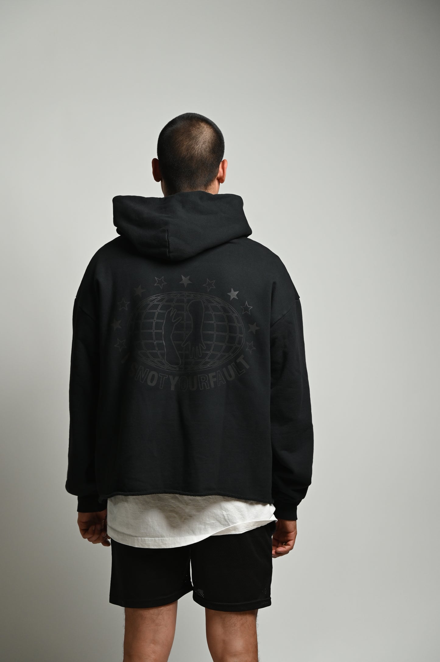 Worldwide Lowkey Cropped Hoodie image 1