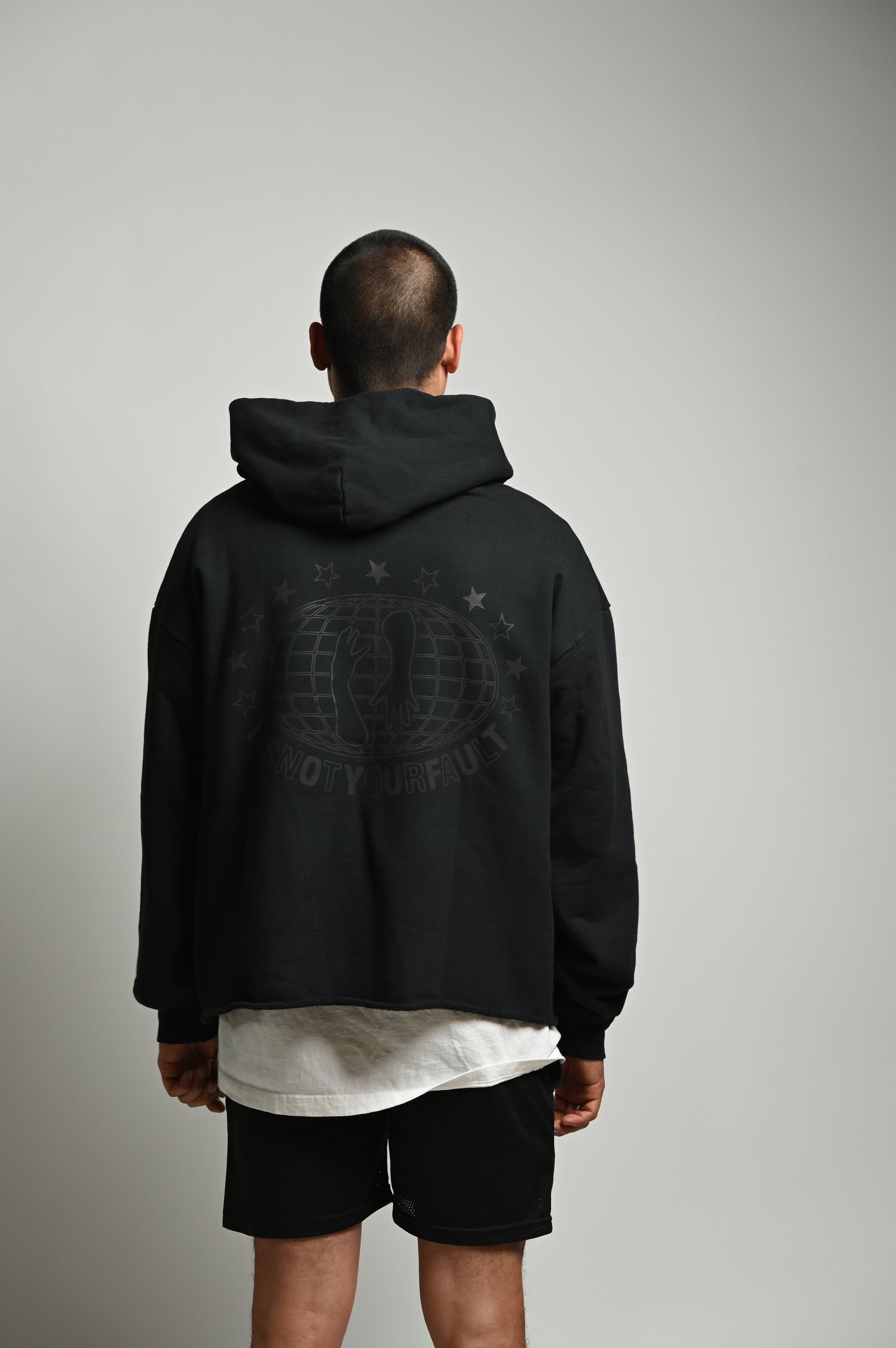 Worldwide Lowkey Cropped Hoodie image 1