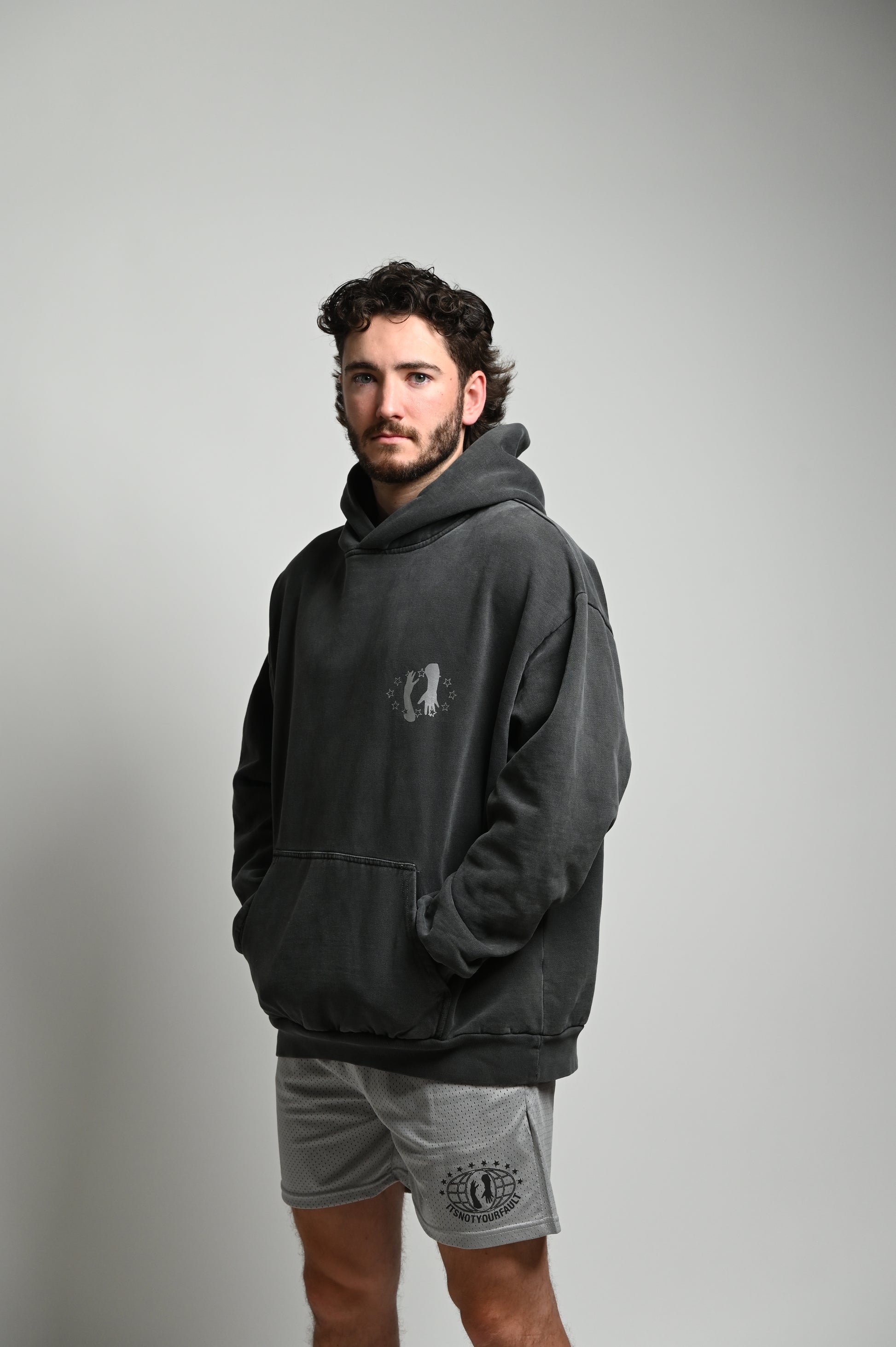 Worldwide Hoodie Vintage Grey image 2
