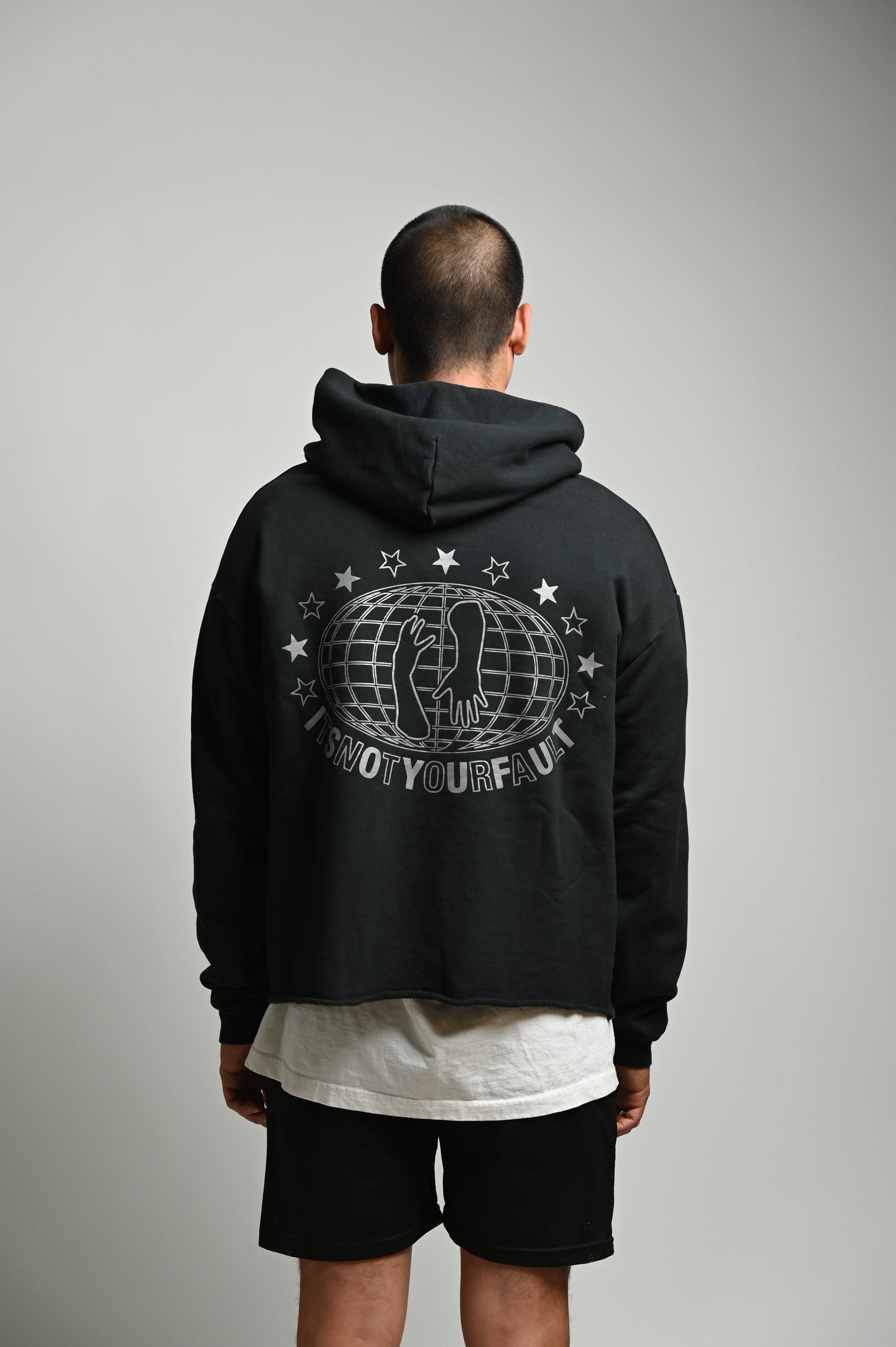 Worldwide LightsCamera Cropped Hoodie image 1