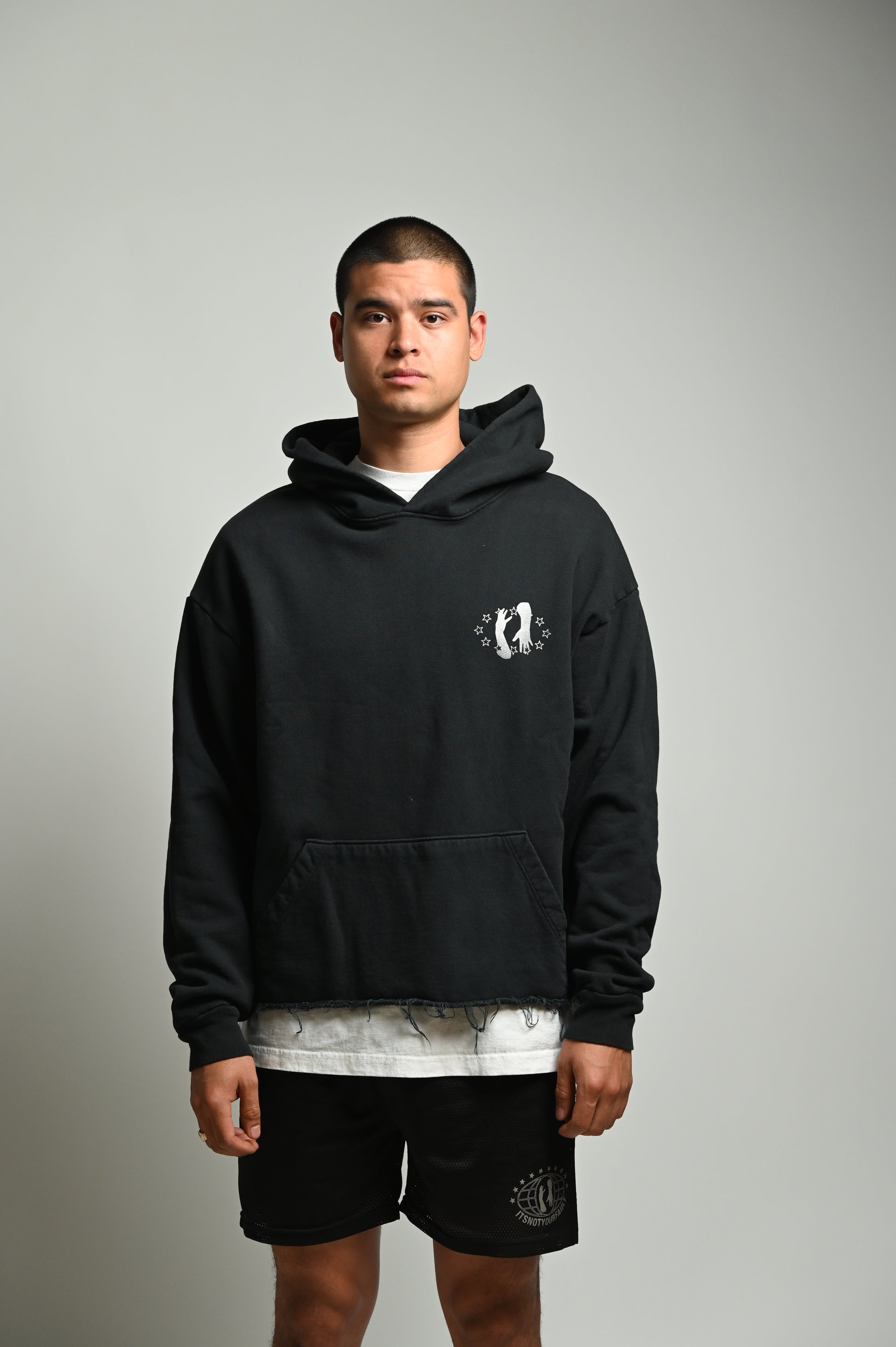 Worldwide LightsCamera Cropped Hoodie image 0