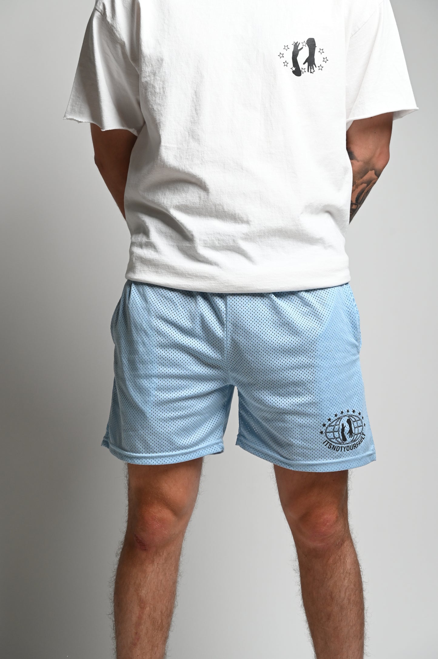 5" Classic Gym Short Baby Blue image 0