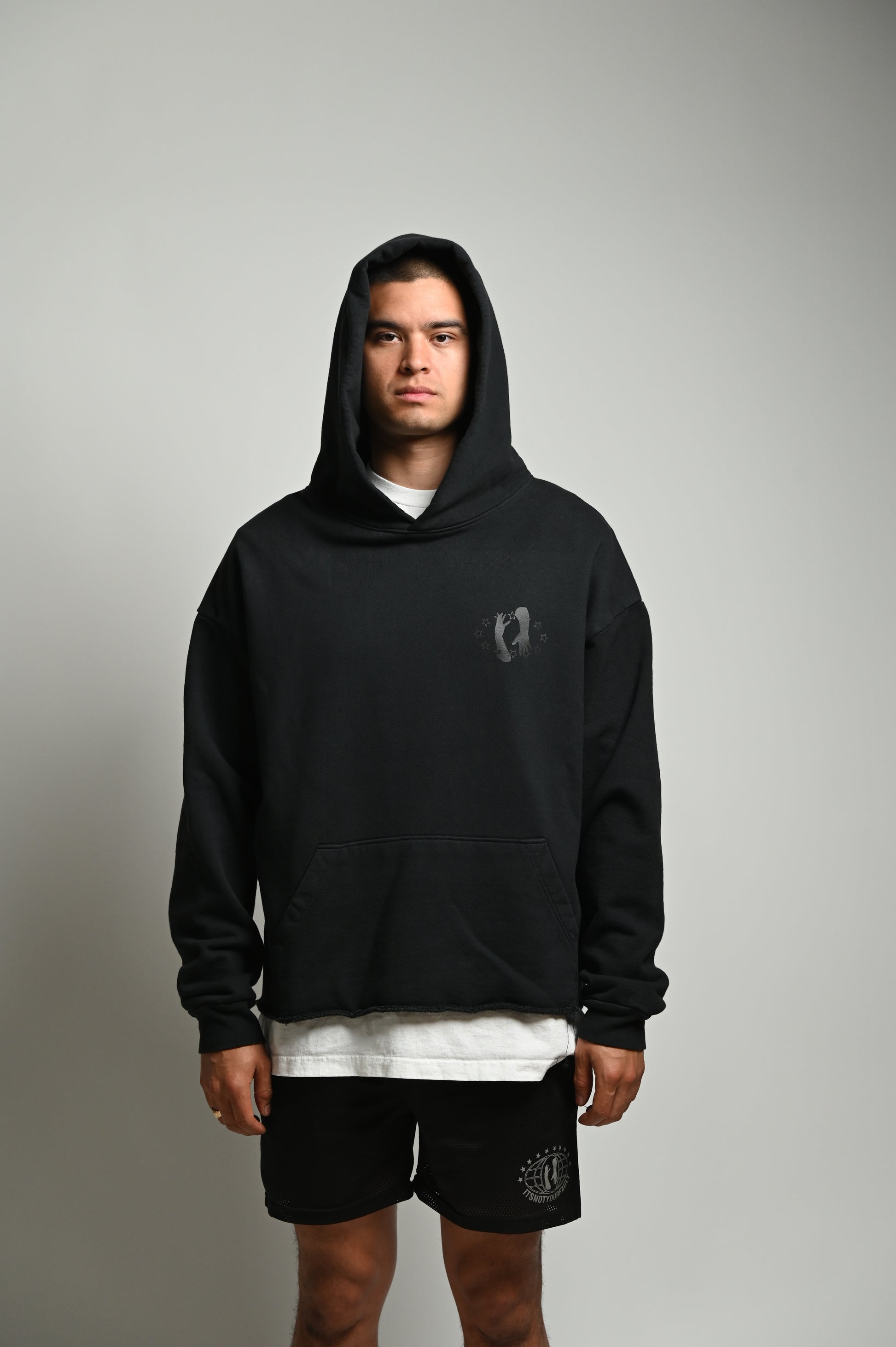 Worldwide Lowkey Cropped Hoodie image 2